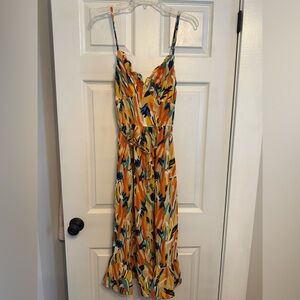 Vibrant Multicolor Spaghetti Strap Dress